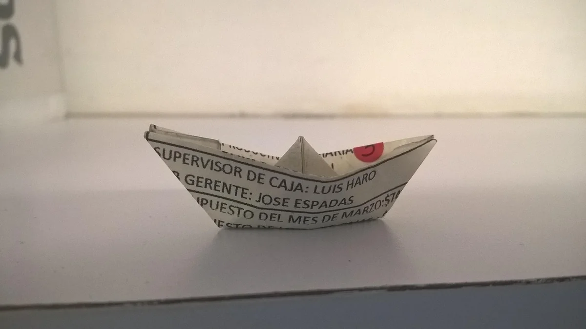 bateau en papier