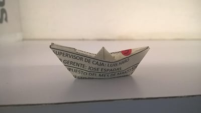 bateau en papier